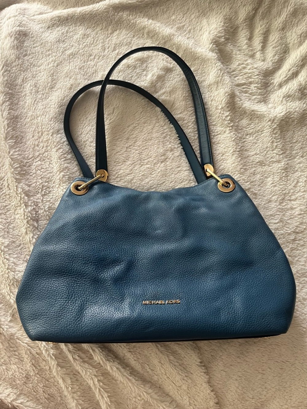Blue Michael Kors Purse